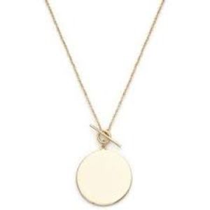 Melanie Auld Gold Toggle Pendant Necklace